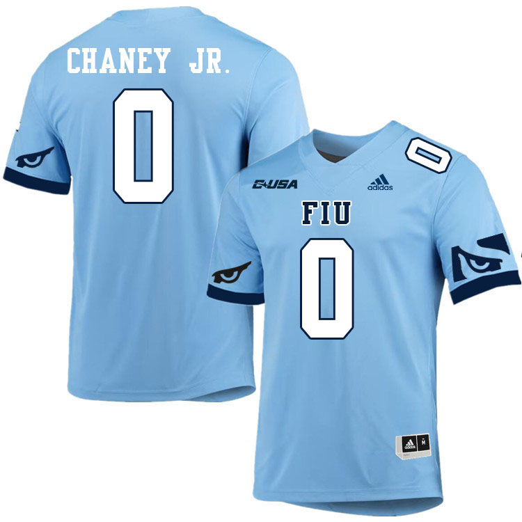 #0 Johnny Chaney Jr. FIU Jersey, Florida International University Panthers Football Jersey-Light Blu #0 Johnny Chaney Jr. FIU Jersey, Florida International University Panthers Football Jersey-Light Blu